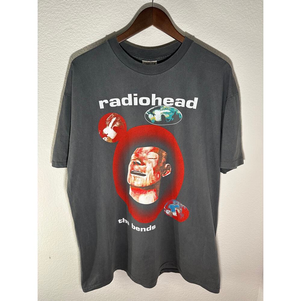 Radiohead "The Bends" 1995 Vintage Reprint Oneita Tag Single Stitch T-shirt